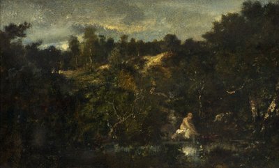 The Bather by Narcisse Virgile Diaz de la Peña